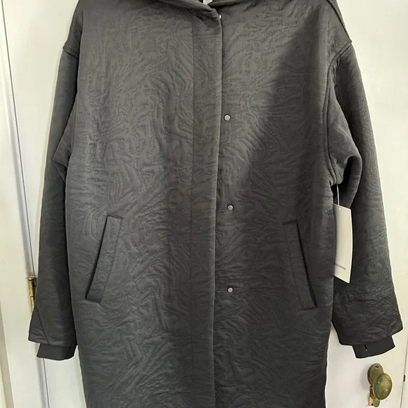 Lululemon Athletica packable jacquard knit wrap Hooded Coat - Picture 4 of 9